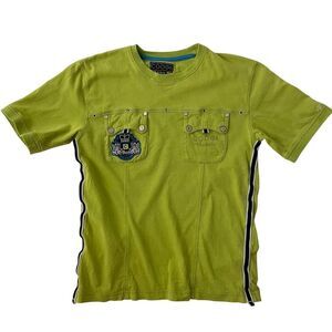 Vintage Y2K Coogi Shirt Lime Green Size Medium